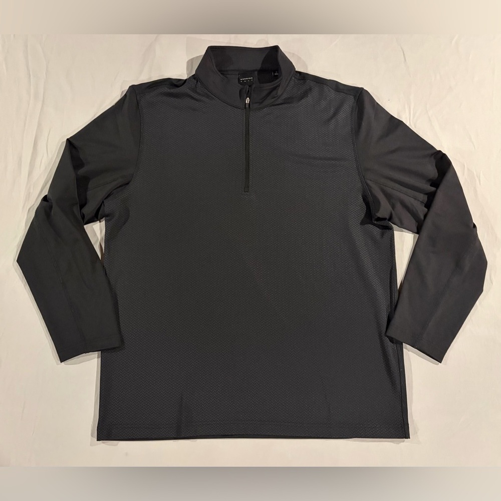Dunning Golf Men's Black Quarter-Zip Performance Pullover Size XL